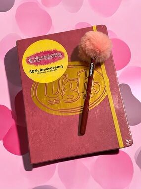 Clueless 30th Anniversary Journal in Rose Pink with Pom Lipliner